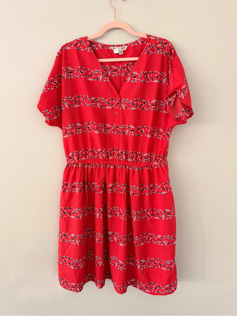 Yumi Aayat Vintage Swimmers Dress Eclectic Made in India Size 14